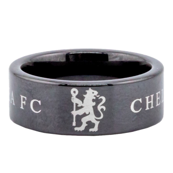 FC Chelsea inel Black Ceramic Ring Medium