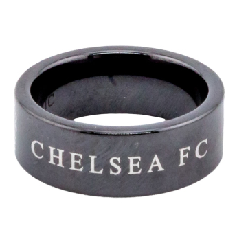 FC Chelsea inel Black Ceramic Ring Medium