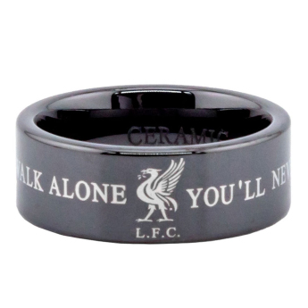 FC Liverpool inel Black Ceramic Ring Small