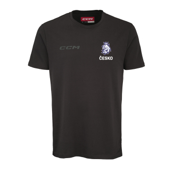 Echipa națională de hochei tricou de bărbați Czech Republic CCM Core Lev Česko Black