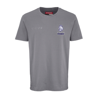 Echipa națională de hochei tricou de bărbați Czech republic CCM Core Lev Česko Charcoal