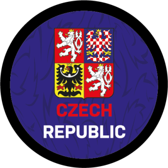 Echipa națională de hochei puc Czech republic logo blue