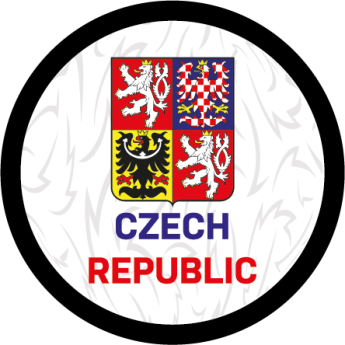 Echipa națională de hochei puc Czech republic logo white