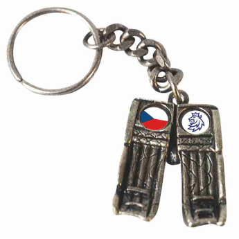 Echipa națională de hochei breloc Czech Republic concrete flag lion