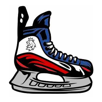 Echipa națională de hochei insignă Czech Republic lion skates