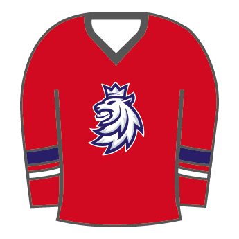 Echipa națională de hochei insignă Czech Republic Red lion jersey