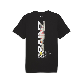 Ferrari tricou de bărbați Driver Sainz 55 black F1 Team 2024