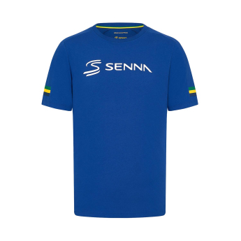 Ayrton Senna tricou de bărbați Stripe blue 2024