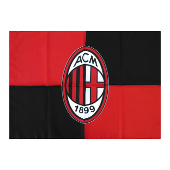 AC Milan drapel Red Black Checkered Pattern