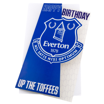 FC Everton felicitări Crest Birthday Card