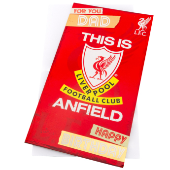 FC Liverpool felicitări Dad Birthday Card