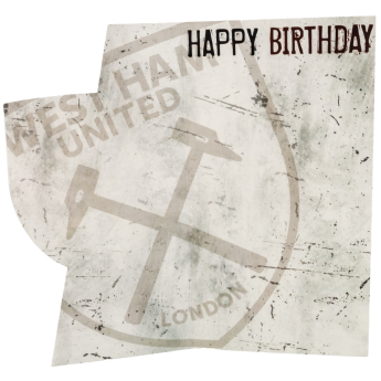 West Ham United felicitări Crest Birthday Card