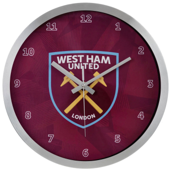 West Ham United ceas de perete Geo Metal Wall Clock