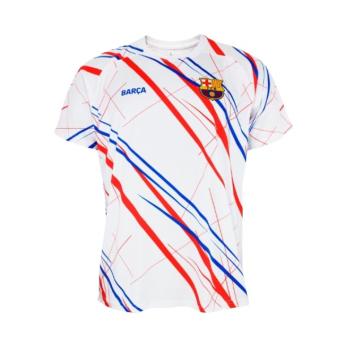 FC Barcelona tricou de fotbal pentru copii Lined white