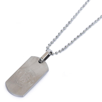 FC Chelsea lănțișor de gât cu pandantiv câine Matt Finish Dog Tag & Chain