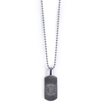 FC Chelsea lănțișor de gât cu pandantiv câine Matt Finish Dog Tag & Chain