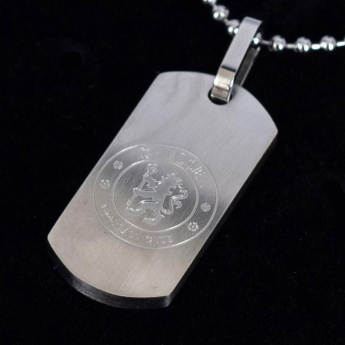 FC Chelsea lănțișor de gât cu pandantiv câine Matt Finish Dog Tag & Chain
