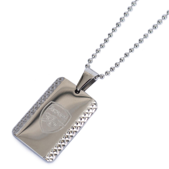 FC Arsenal lănțișor de gât cu pandantiv câine Patterned Dog Tag & Chain