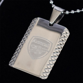 FC Arsenal lănțișor de gât cu pandantiv câine Patterned Dog Tag & Chain