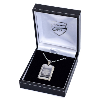 FC Arsenal lănțișor de gât cu pandantiv câine Patterned Dog Tag & Chain