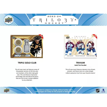 NHL cutii Cărți de hochei NHL 2023-24 Upper Deck Trilogy Hobby Box