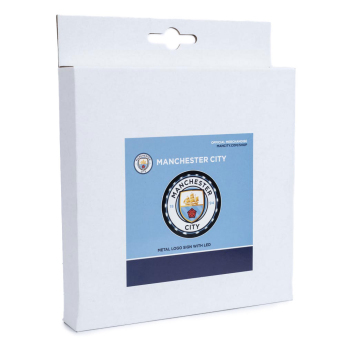 Manchester City logo pe perete Metal LED Logo Sign