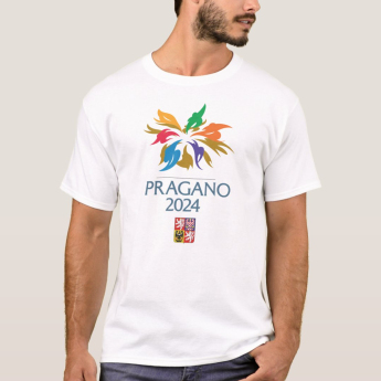 Echipa națională de hochei tricou de bărbați PRAGANO 2024 Ice Hockey World Championship Czechia MS 2024 White