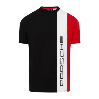 Porsche Motorsport tricou de bărbați Stripe Black 2024