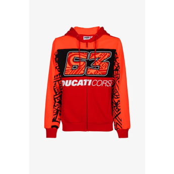 Francesco Bagnaia hanorac de bărbați cu glugă Dual Pecco 2024