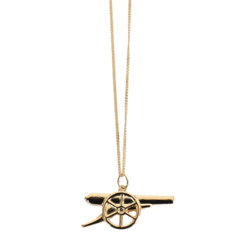 FC Arsenal lănțișor de gât cu pandantiv 18ct Gold Plated on Silver Cannon