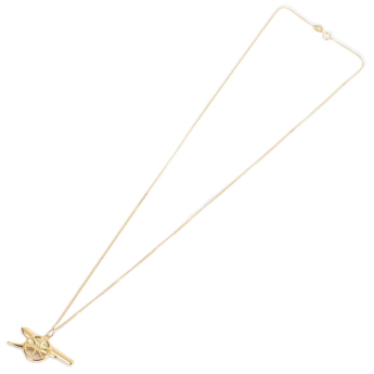 FC Arsenal lănțișor de gât cu pandantiv 18ct Gold Plated on Silver Cannon