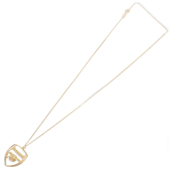 FC Arsenal lănțișor de gât cu pandantiv 18ct Gold Plated on Silver Crest