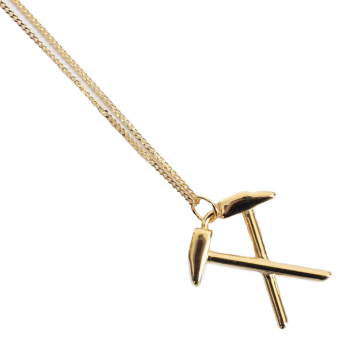 West Ham United lănțișor de gât cu pandantiv 18ct Gold Plated on Silver
