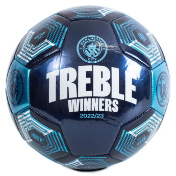 Manchester City balon de fotbal Treble Winners