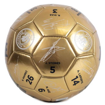 Manchester City balon de fotbal Treble Winners Sig