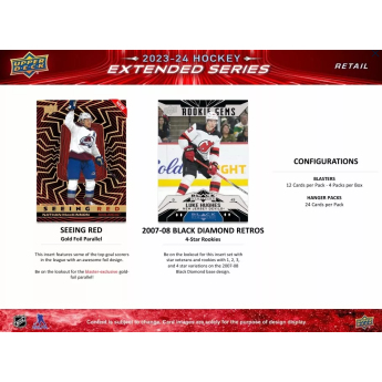 NHL cutii Cărți de hochei NHL 2023-24 Upper Deck Extended Series Hockey Blaster Box