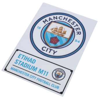 Manchester City abțibilduri A4 Car Decal