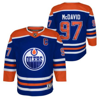 Edmonton Oilers tricou de hochei pentru copii Connor McDavid Premier Home