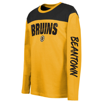 Boston Bruins tricou cu măneci lungi pentru copii Unbeaten Run Ls Crew Nk Tee