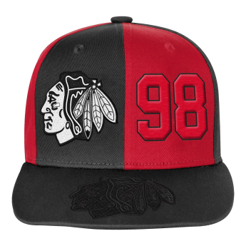 Chicago Blackhawks șapcă de baseball pentru copii Connor Bedard Pandemonium Tonal Flat Brim Sn