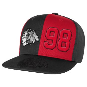 Chicago Blackhawks șapcă de baseball pentru copii Connor Bedard Pandemonium Tonal Flat Brim Sn