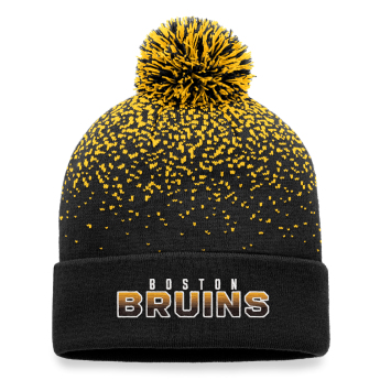 Boston Bruins căciulă de iarnă Iconic Gradiant Beanie Cuff with Pom Black-Yellow Gold