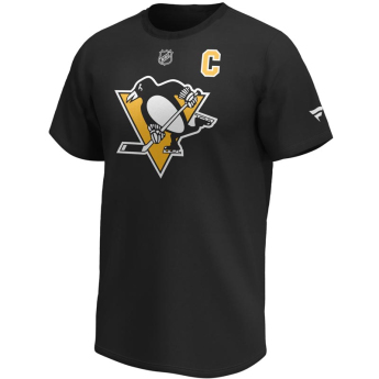 Pittsburgh Penguins tricou de bărbați Sidney Crosby Iconic Name & Number Graphic black