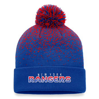 New York Rangers căciulă de iarnă Iconic Gradiant Beanie Cuff with Pom Deep Royal-Athletic Red