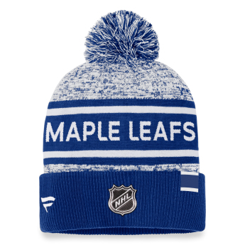 Toronto Maple Leafs căciulă de iarnă Authentic Pro Rink Heathered Cuffed Pom Knit