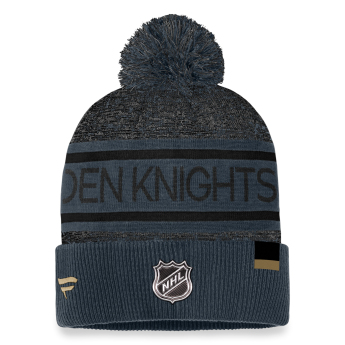 Vegas Golden Knights căciulă de iarnă Authentic Pro Rink Heathered Cuffed Pom Knit