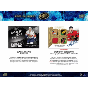 NHL cutii Cărți de hochei NHL 2023-24 Upper Deck Ice Hobby Balíček