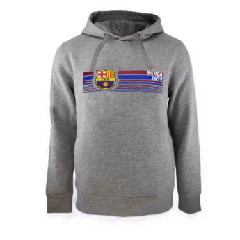 FC Barcelona hanorac de bărbați cu glugă Fast Grey