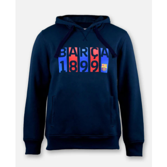FC Barcelona hanorac de bărbați cu glugă Flag navy