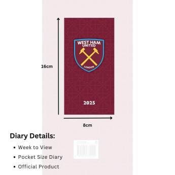 West Ham United jurnal Slim 2025